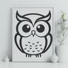 Artistic Owl In PDF Format