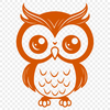 Owl Vector Image In DXF File Format For Free Download