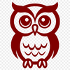 Owl Clip Art In SVG, PNG, PDF And DXF File Formats