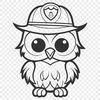 Free Artistic Owl Vector Drawing