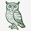 Artistic Owl In SVG, PNG, PDF And DXF File Formats - Free