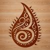 A detailed ornate paisley shape suitable for vector design and cutting machine applications.