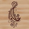 Vintage-Style Ornate Pattern A vector illustration of a classic paisley pattern with intricate details.