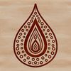 Ornate paisley design element for vector art projects.