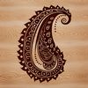 Free Vector Paisley Embellishment Design Paisley embellishment design in scalable vector format, ideal for digital cutting and laser engraving projects.