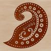 An intricate vector design featuring a traditional paisley pattern.