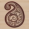 A traditional ornate paisley design, suitable for various applications.