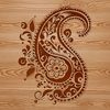 Paisley Pattern Design Element SVG A traditional ornate floral motif, commonly used as a design element in various decorative arts.