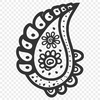 Ornate Paisley Vector Drawing