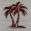 Palm Tree Vector Design Image Palm tree illustration for graphic design projects and printables.