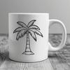 Free Unique Palm Tree Printable Image DXF - Commercial Use