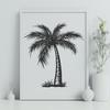 Palm Tree Printable Artwork In SVG, PNG, PDF And DXF Formats