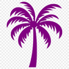 Artistic Palm Tree Vector Drawing - Free PNG