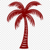 Unique Palm Tree Vector Drawing In DXF For Free Download