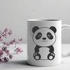 Cute Panda SVG Design A vector illustration of a panda in its natural habitat.