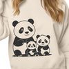Panda Animal SVG File A vector illustration of a cute panda in a natural habitat setting.