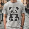 Free Vector Panda Clip Art Design A detailed illustration of a panda bear in a natural habitat.