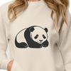 Cute Panda Sleeping in Nature A sleeping panda in a natural environment.
