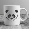 Asian Giant Panda in Nature A digital illustration of a panda in a natural environment.