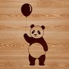 Adorable Panda Illustration A detailed illustration of a panda in its natural habitat.