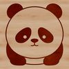 Free Panda Clip Art Design A vector graphic representation of a panda animal.
