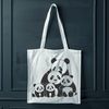 Wildlife Vector Art - Panda Design A black and white illustration of a panda bear in a natural habitat.