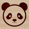 Giant Panda in the Wild A simple illustration of a giant panda in its natural habitat.