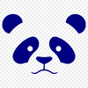 Giant Panda Illustration in Nature A detailed illustration of a giant panda in its natural habitat.
