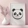 Wildlife Art SVG Image An illustration of a giant panda in a natural habitat.