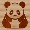 Panda Illustration in Vector Format An illustration of a wild animal, specifically a panda, created as an SVG file.