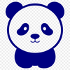 Free Digital Vector Art of a Panda Bear A digital illustration of a giant panda in a natural environment.