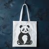 Giant Panda Vector Art A realistic illustration of a wild animal, a giant panda, in a natural habitat.