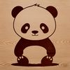 Panda Vector Art Graphic A high-quality vector image of a wild panda in a natural habitat.