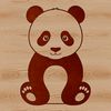 Wildlife Vector Art Panda A high-resolution vector image of a panda, suitable for cutting machine or laser cutter designs.