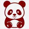 Unique Panda Vector Image In DXF For Free Download