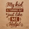 Mom's Little Reminder Relatable parenting quote with inspirational message.