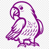 Artistic Parrot Vector Drawing - Free PDF Download