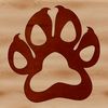 Paw-some Vector Designs A vector illustration of dog and cat paws with unique designs.
