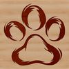 Whimsical Pet Paw Graphics Detailed SVG design featuring individual animal paws and claws.
