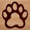 Vector illustration of animal paw prints, suitable for digital design projects.