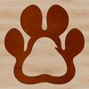 Unique Paw Design Animal paw print design created as a vector graphic for versatile use.