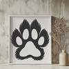 Animal Paw Digital Art In DXF File Format For Free Download