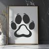 Paw Print Vector Art In SVG, PNG, PDF And DXF Formats