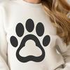 Beautiful Paw Print In DXF Free Commercial Use Download