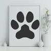 Artistic Paw Vector Drawing In PDF For Free Download