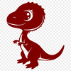 Beautiful Dinosaur - Laser Engraver PNG