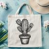 Stunning Cactus Digital Drawing