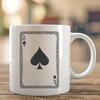 A detailed illustration of the ace of spades from a standard playing card deck.