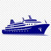 Free Cruise Ship SVG, PNG, PDF And DXF Files