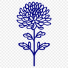 Stunning Chrysanthemum In SVG, PNG, PDF And DXF File Formats - Free